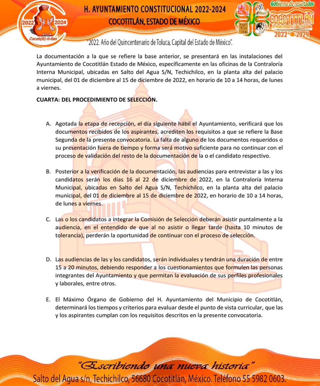 1670089711 873 Se convoca a la ciudadania a integrar la comision de