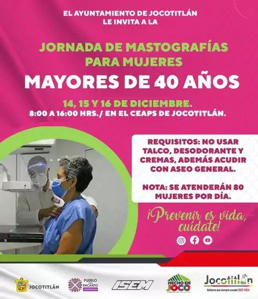 1671032854 AVISO IMPORTANTE JORNADA DE MASTOGRAFIAS GRATUITAS jpg