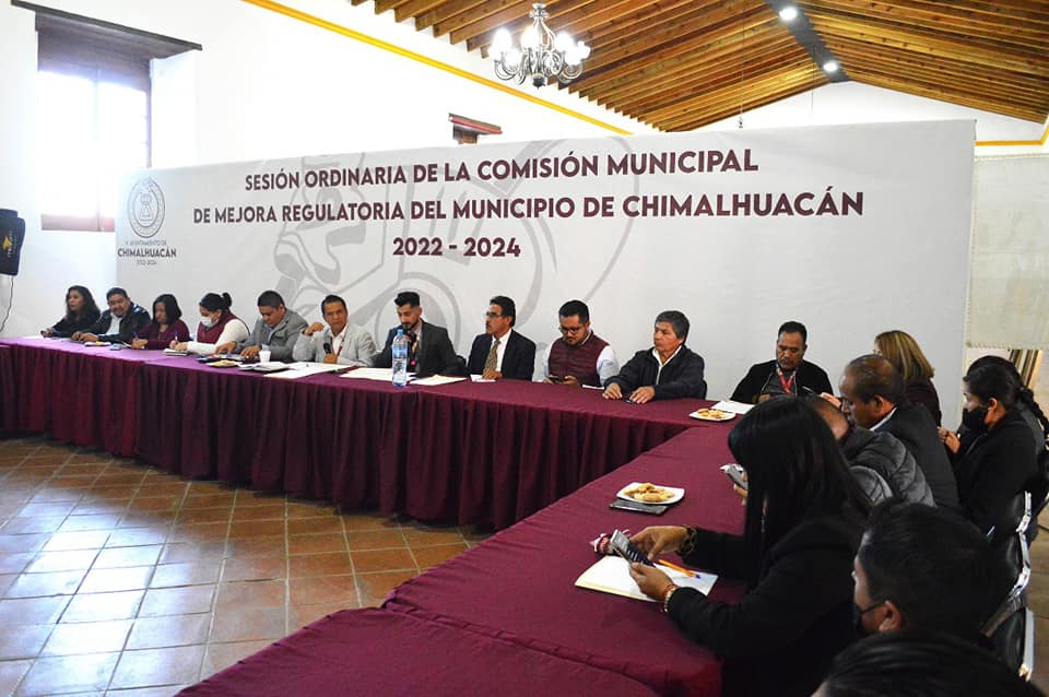 1671195412 GOBIERNO DE CHIMALHUACAN REALIZA SESION ORDINARIA DE MEJORA REGULATORIA