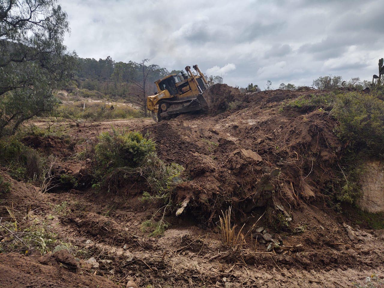 1671491399 115 Con apoyo de la maquina D8 Bulldozer de la Secretaria