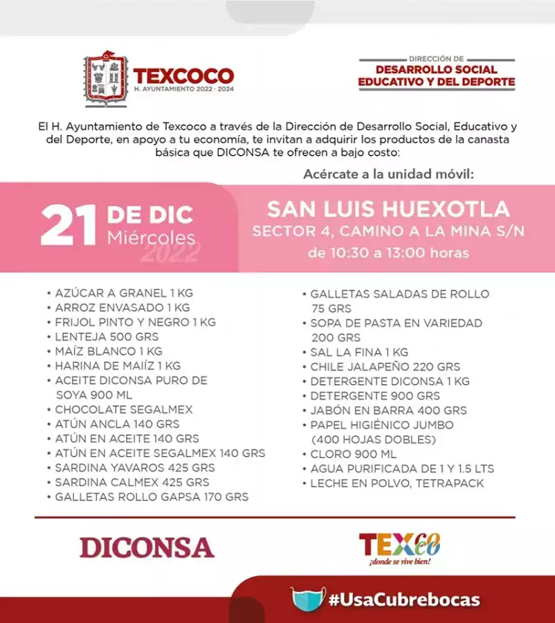 1671563652 Informacion importante El Ayuntamiento de Texcoco y DICONSA trae para jpg