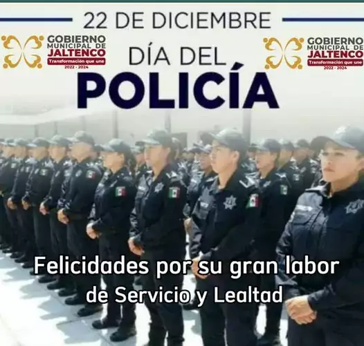 22 de Diciembre Feliz dia a los policias Porsu esfuerzo jpg