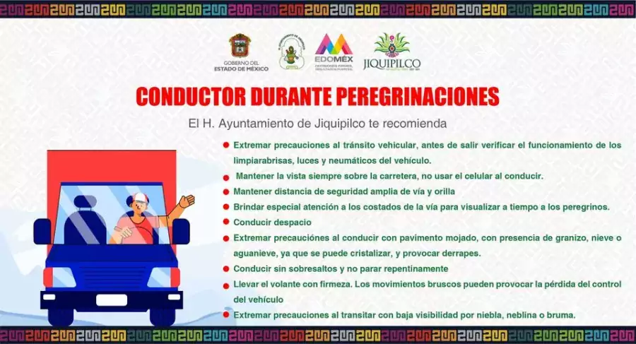 Amigo conductor el GobiernoMunicipalDeJiquipilco te invita a seguir las siguien jpg