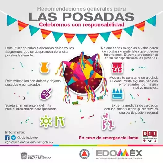 Celebra con responsabilidad en estas Posadas Evita utilizar pinatas elaboradas jpg