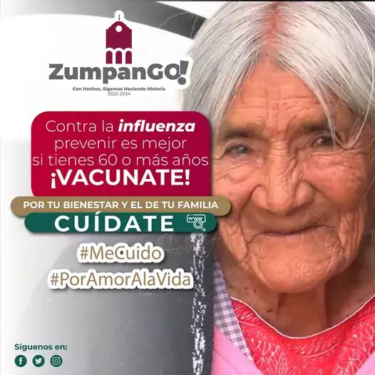 Contra la Influenza ¡Vacunate jpg