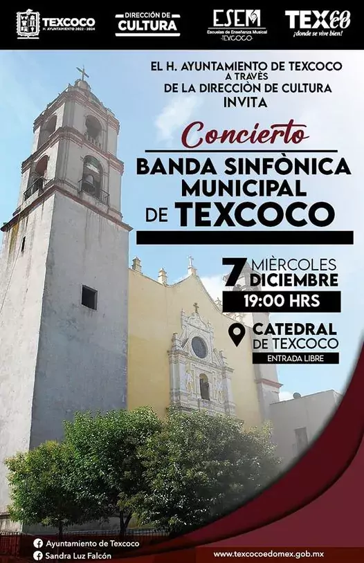 Disfruta del concierto que la Banda Sinfonica Municipal de Texcoco jpg