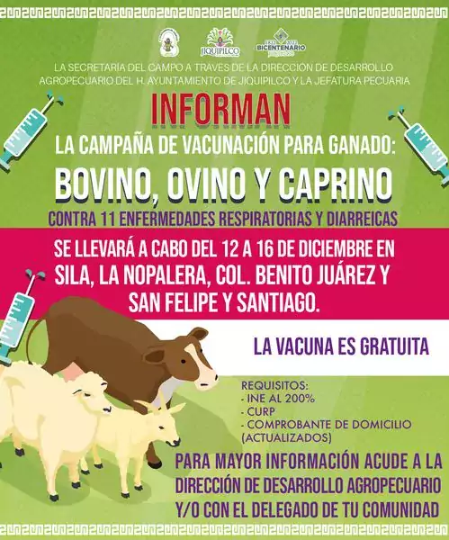 El Gobierno Municipal de Jiquipilco Informa la campana de vacunacion jpg