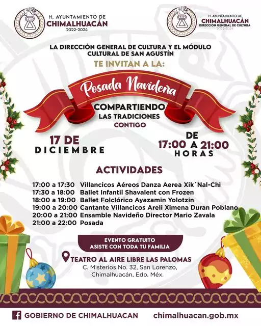 El H Ayuntamiento de Chimalhuacan te invita a la posada jpg