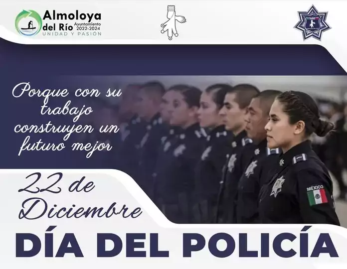 El dia de hoy felicitamos a las y los policias jpg