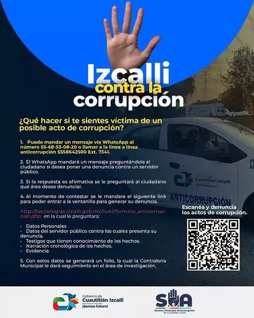 En Izcalli no toleraremos ningun acto de corrupcion contra nuestros jpg