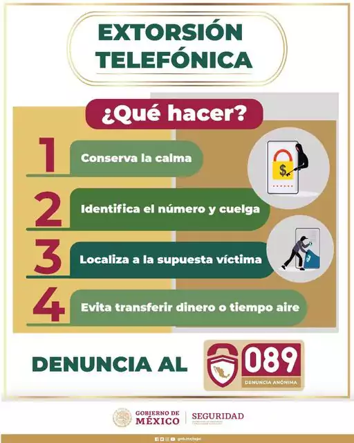 En caso de extorsion telefonica no te dejes sorprender y jpg