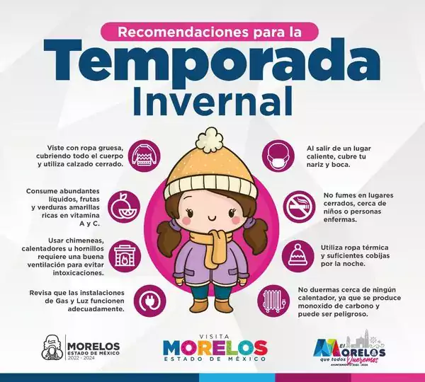 En esta temporada invernal sigue estas recomendaciones PorElMorelosQueTodosQu jpg