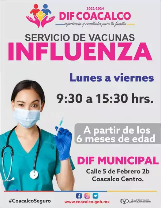 En esta temporada invernal ¡vacunate contra la influenza Acude de jpg