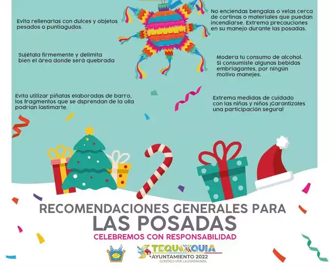 En estas fiestas decembrinas te damos las siguientes recomendaiones para jpg