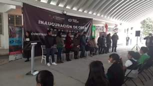 EnVivo Inauguracion de trabajos de obra Construccion de techado en