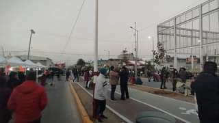 Estamos por comenzar la Posada Navidena en la avenida Estado