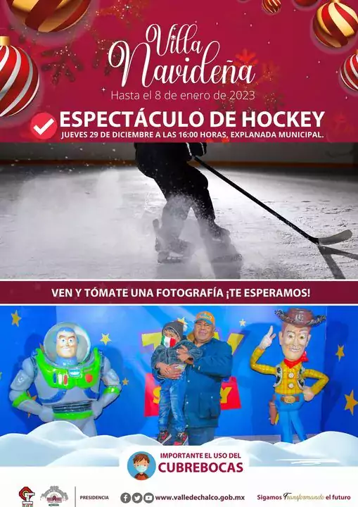 FelicesFiestas I ¡Vecin@ acompananos en el espectaculo gratuito de hockey jpg