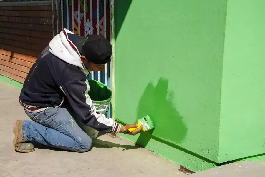 Gobierno Estamos mejorando los espacios escolares del Jardin de jpg