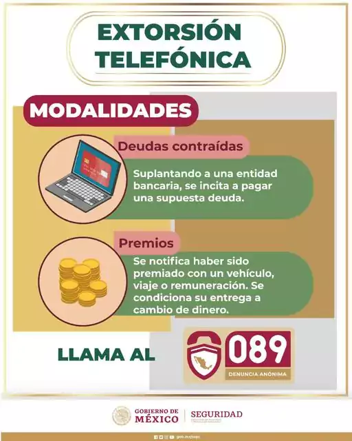 Identifica modalidades de extorsion telefonica Evita ser victima de este jpg