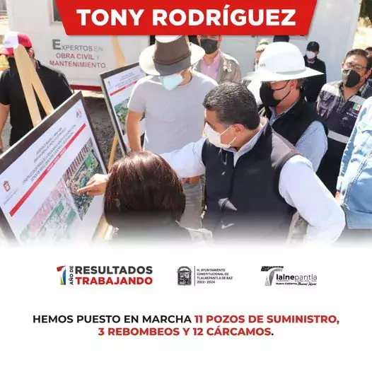 Liderados por el presidente municipal Tony Rodriguez en este primer jpg