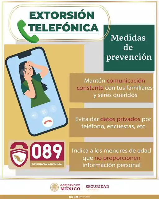 Medidas de prevencion en caso de extorsion telefonica jpg