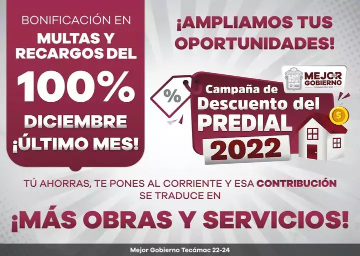 No olvides regularizar tu predio ¡Aprovecha los descuentos Tu contribucion jpg