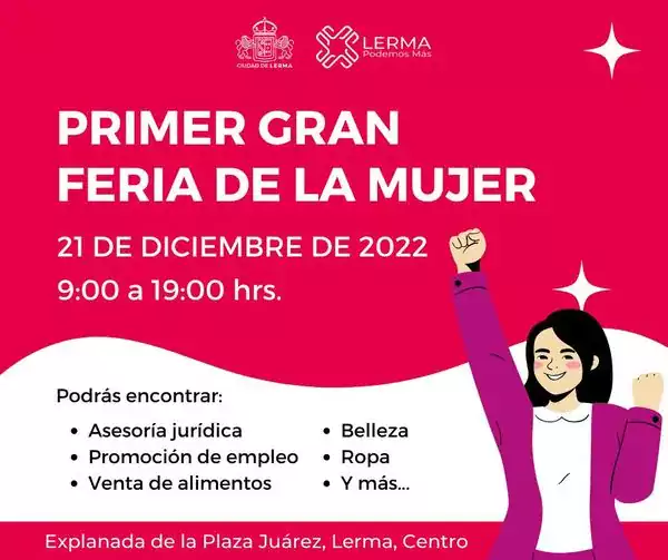 Nos vemos manana en la PRIMER FERIA DE LA MUJER jpg