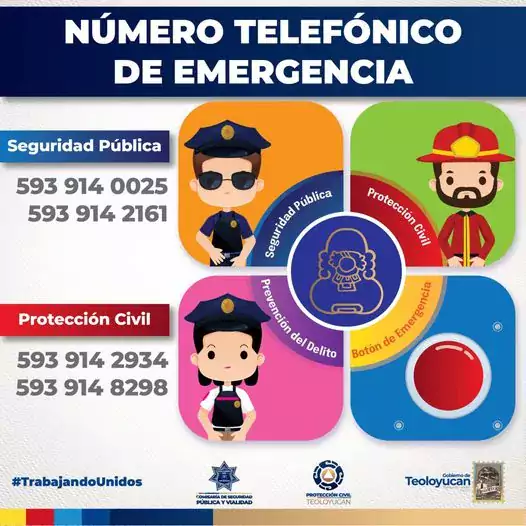 Numeros de emergencia TrabajandoUnidos jpg