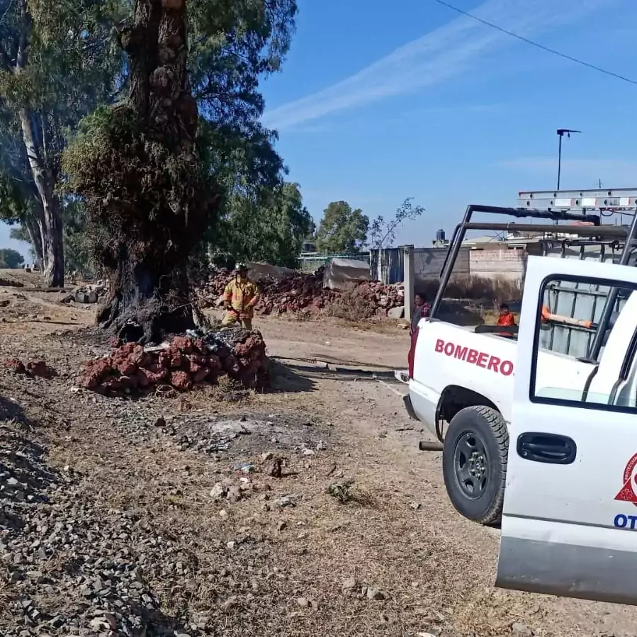 Personal de la Direccion de Ecologia en coordinacion con Bomberos jpg