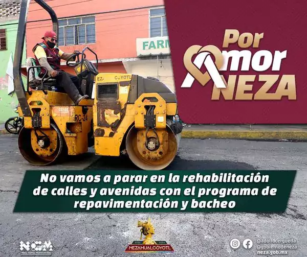 PorAmorANeza no vamos a parar en la rehabilitacion de calles jpg