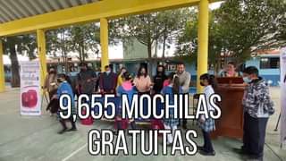 Primer Informe de Gobierno Entregamos 9655 Mochilas Gratuitas a