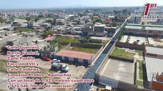 Primer Informe de Gobierno Pavimentacion de Calles