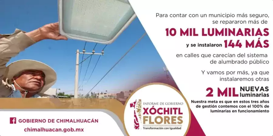 Reparamos 10 mil luminarias para contar con un municipio mas jpg