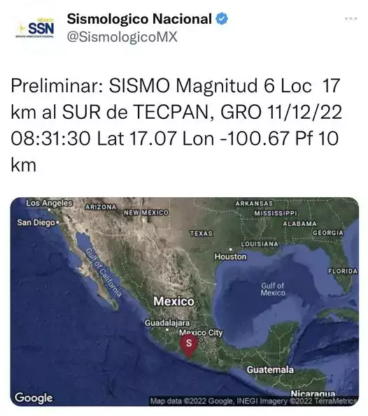 Se activo alerta sismica Aqui el reporte preliminar ¿como se jpg