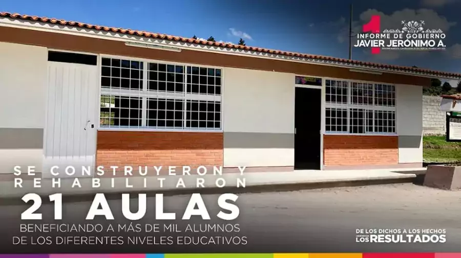 Se construyeron y rehabilitaron 21 aulas en beneficio de alumnos jpg