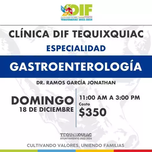 Servicio de GASTROENTEROLOGIA en clinica DIF Tequixquiac jpg