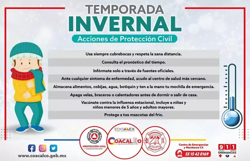 Te compartimos algunas recomendaciones para esta temporada invernal¡Protegete d jpg