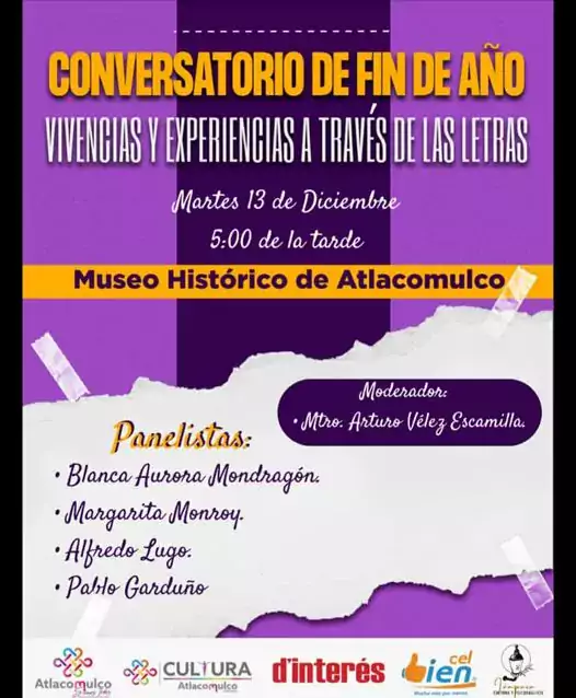 Te esperamos hoy en el conversatorio de fin de ano jpg