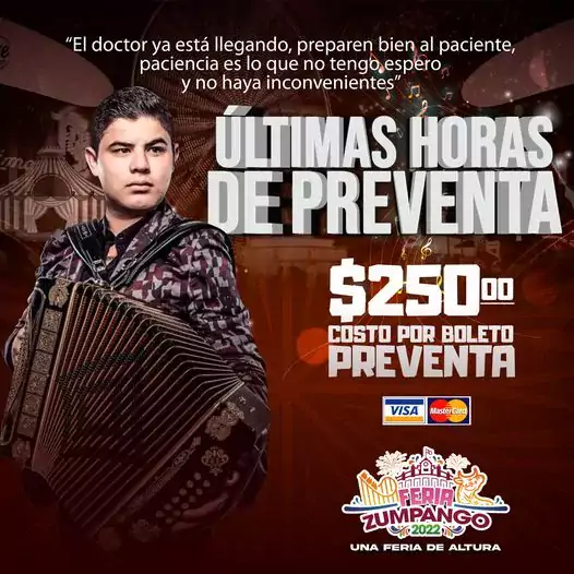 Ultimas horas de preventa jpg