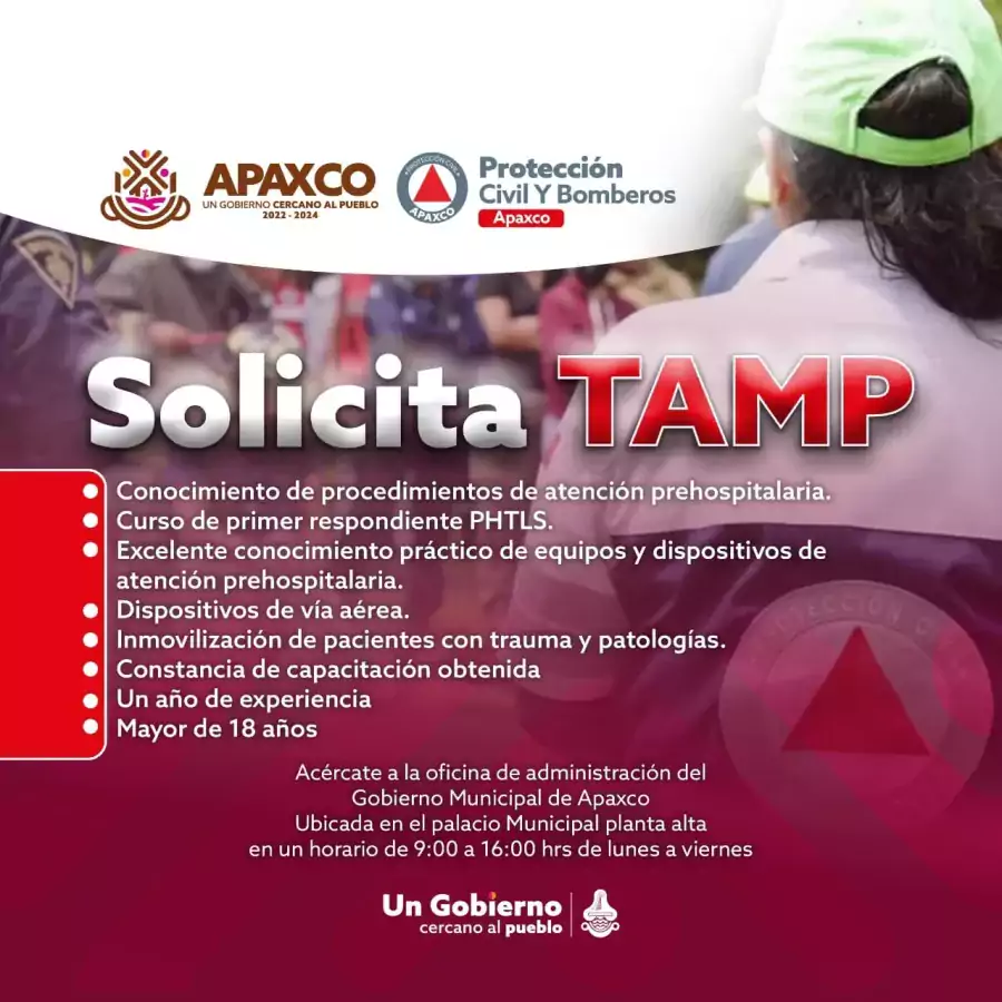 VACANTES DISPONIBLES DE TECNICO DE ATENCION MEDICA PREHOSPITALARIA Y OPERADOR jpg