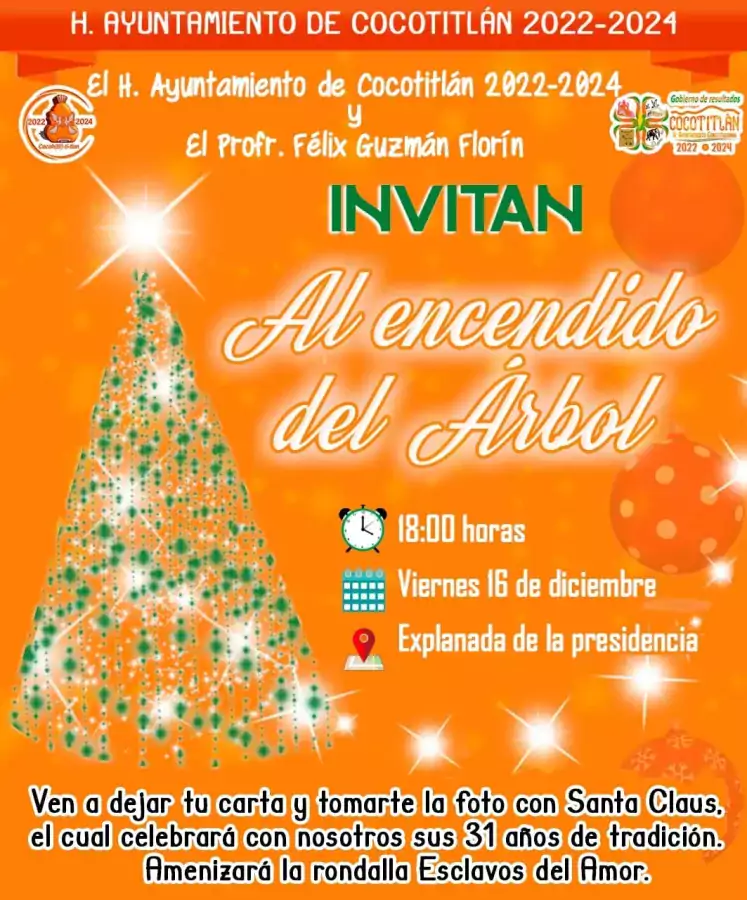 Ven asiste con tu familia al tradicional encendido del arbol jpg