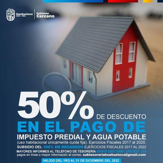 ¡Aprovecha el 50 de descuento en el pago de