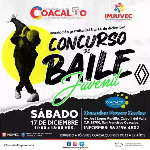 ¡Bailemos con el Instituto Municipal de la Juventud Coacalco 2022 2024Demuestra jpg