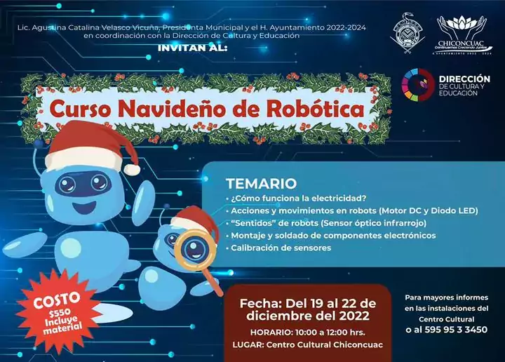 ¡Curso Vacacional de Robotica Navideno jpg