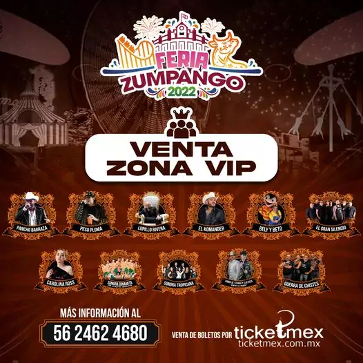 ¡Preventa de boletos para Zona VIP Punto de venta A jpg