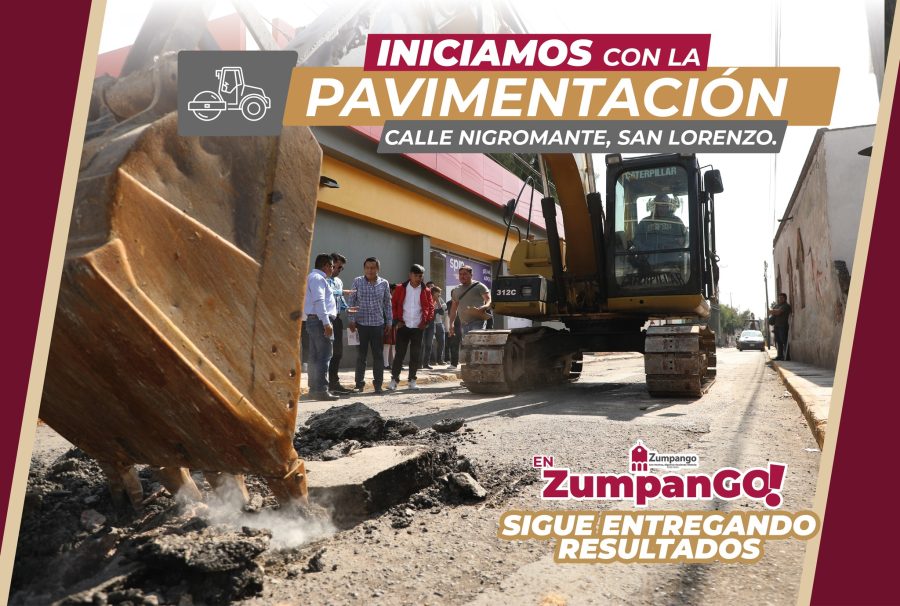 ¡Seguimos pavimentando las Calles de ZumpanGO