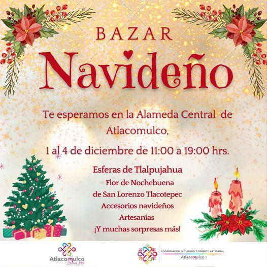 ¡Te esperamos a partir de hoy en el Bazar Navideno