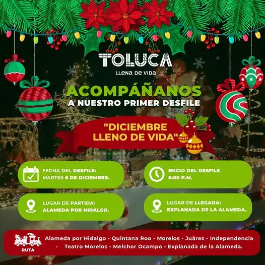 ¡Te esperamos manana en nuestro 1o Desfile Navideno Diciembre Lleno jpg