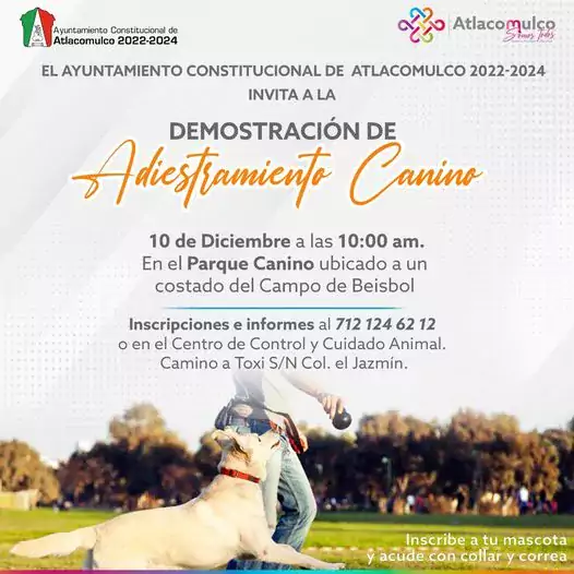 ¡Te invitamos a la demostracion de Adiestramiento Canino Este 10 jpg