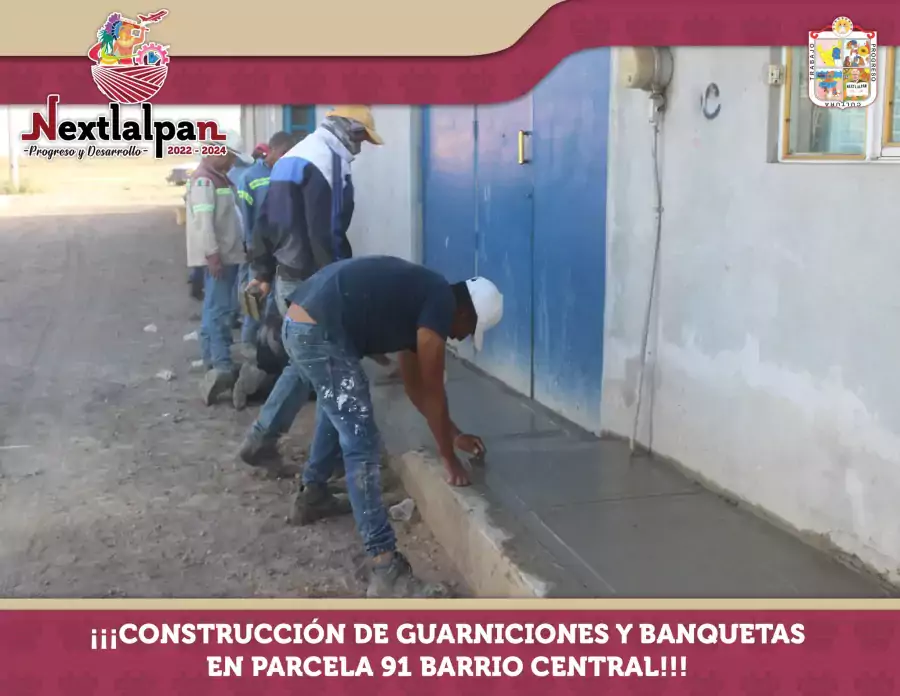 ¡¡¡CONSTRUCCION DE GUARNICIONES Y BANQUETAS EN PARCELA 91 BARRIO CENTRAL jpg